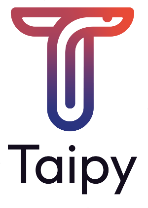 Logo of Taipy, a sponsor of PyconUK 2022